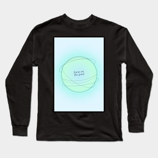 Positive Affirmation Blue Aura Energy Gradient Long Sleeve T-Shirt